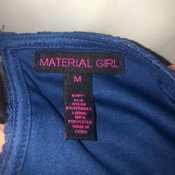 Material girl Dark blue lace dress - Picture 6 of 6